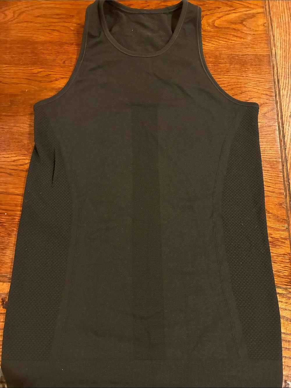 lululemon athletica Black Textured Side Panel Tank